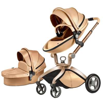 2020 New Fashion Hot mom Eco-leather 2 in 1 Luxury Baby Stroller