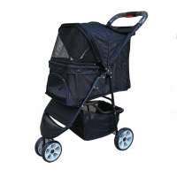 Three Wheels Dog Stroller Pram Cat Pet Stroller 3 wheels