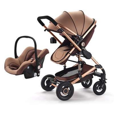 Wholesale Cheap price baby car seat carriage 3 in 1 multi-functional baby stroller with Baby carrycot